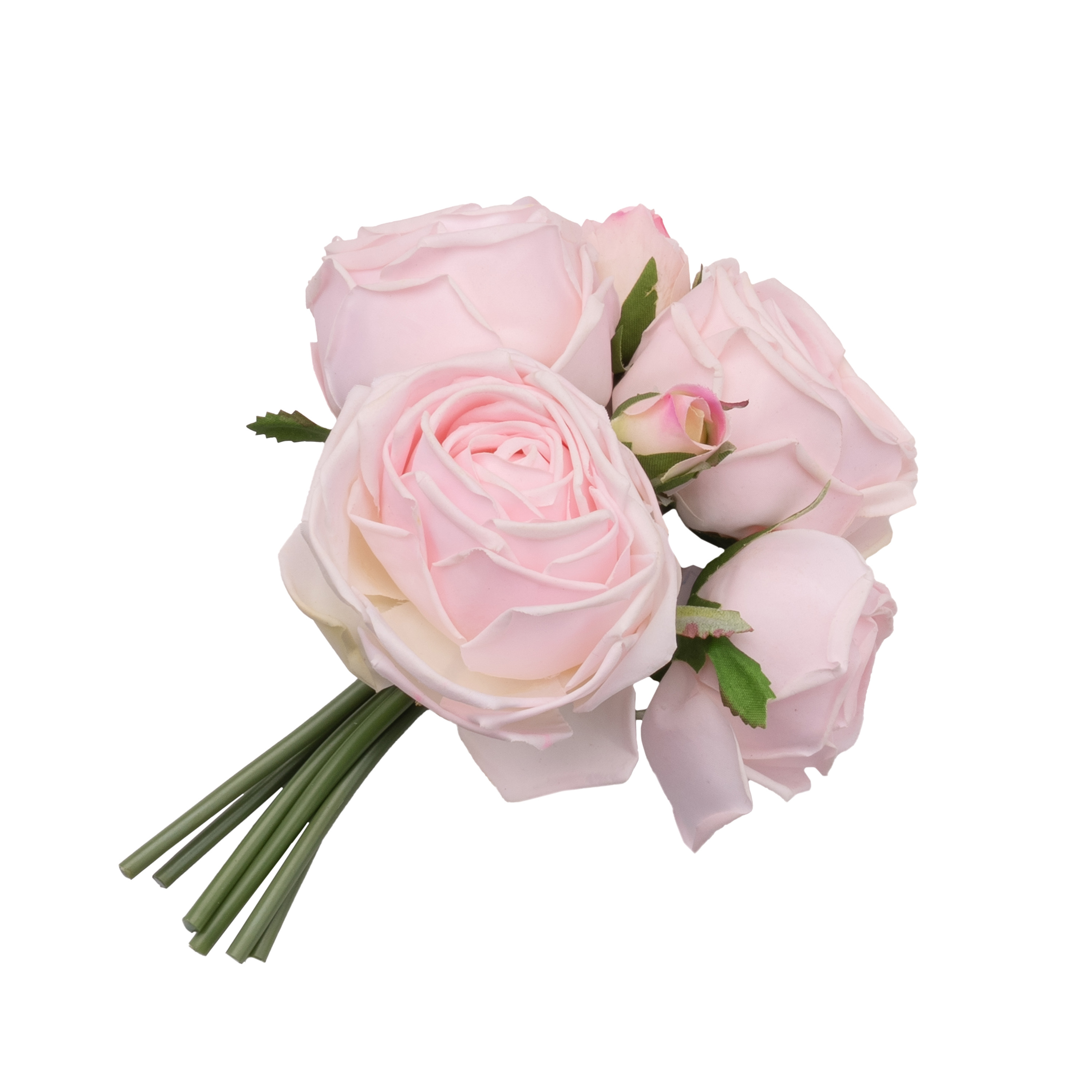 Artificial silicone bouquet of roses